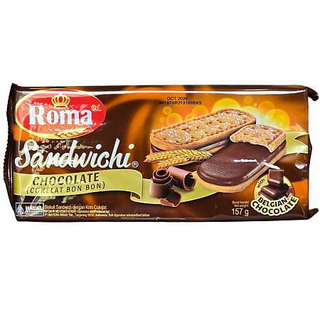 ROMA SANDWICH BELGIAN CHOCOLATE (157gr x7pcs x6pack)