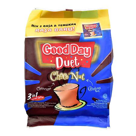 GOOD DAY DUET CHOCO NUT COFFEE (22gr x5pcs x24bag)