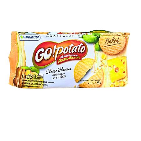 BRIO GOPOTATO BISCUIT CHEESE FLAVOUR (42gr x48pcs)