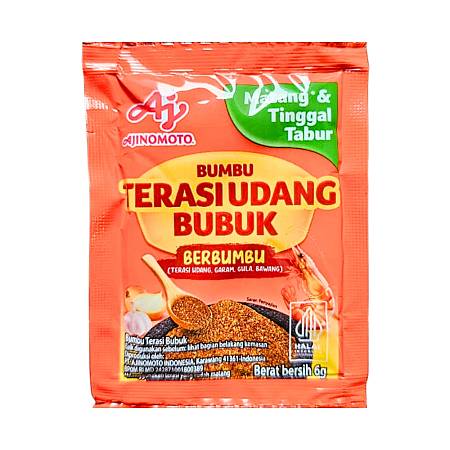 AJINOMOTO BUMBU TERASI UDANG BUBUK (6gr x10pcs) x36rcg
