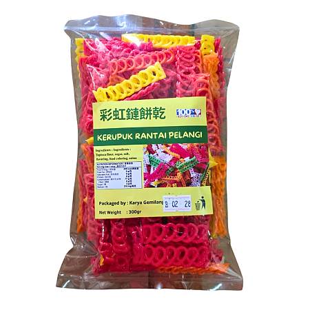 KARAYA KERUPUK RANTAI PELANGI (300gr x15pcs)