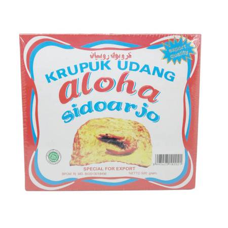 ALOHA SIDOARJO KERUPUK MERAH EXPORT QUALITY (500gr x24pcs)