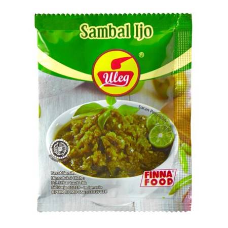 FINNA ULEG SAMBAL IJO sachet (17gr x10pcs x10pack)