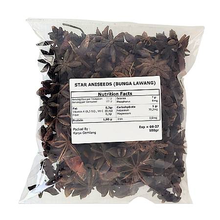 KARAYA STAR ANISEEDS BUNGA LAWANG 100gr x20pcs
