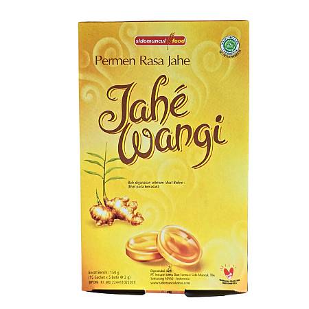 SIDOMUNCUL PERMEN RASA JAHE WANGI (150gr x15pcs) x24box