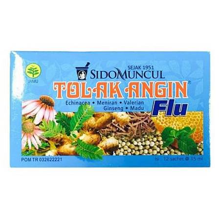 SIDOMUNCUL TOLAK ANGIN FLU (15ml x12sch) x30box