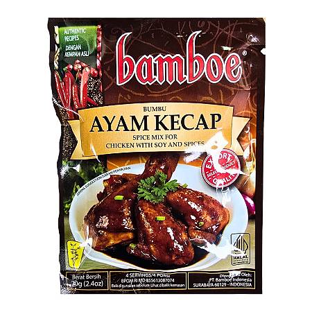 BAMBOE BUMBU INSTAN AYAM KECAP (70gr x24pcs) x8box