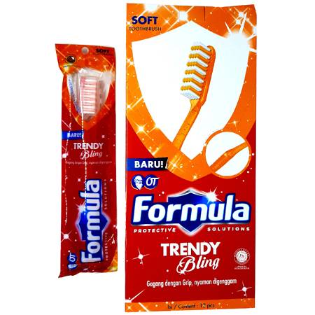 FORMULA SIKAT GIGI TRENDY BLING 12pcs x6box
