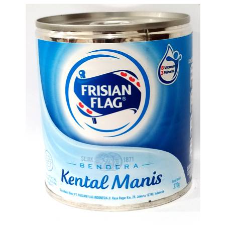 FRISIAN FLAG BENDERA PUTIH KENTAL MANIS can 370gr x48pcs