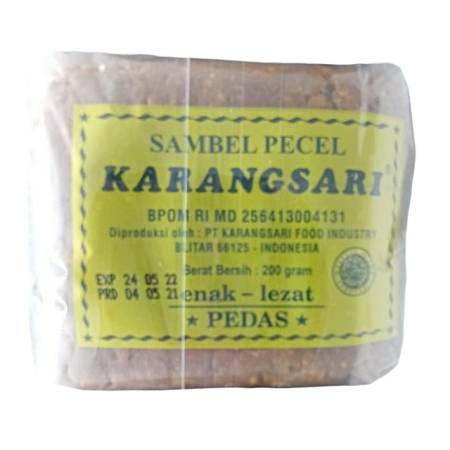 KARANGSARI SAMBEL PECEL PEDAS 200gr x25pcs x4pack