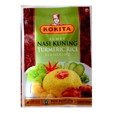 KOKITA BUMBU NASI KUNING (60gr x24pcs) x6box