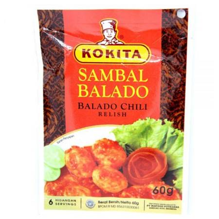 KOKITA BUMBU SAMBAL BALADO (60gr x24pcs) x6box