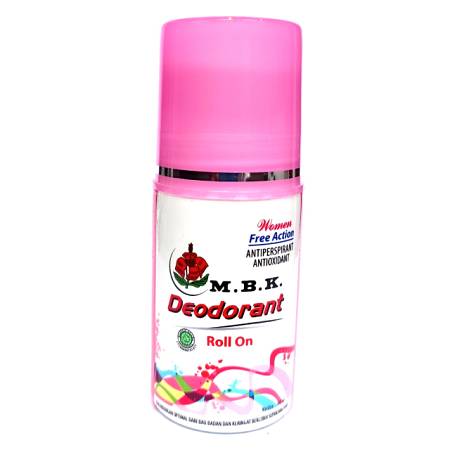 MBK DEODORANT ROLL ON WOMAN FREE ACTION PINK 40ml x12pcs x4box