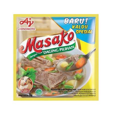 AJINOMOTO MASAKO EKSTRAK DAGING SAPI sachet (8.5gr x12pcs x6rcg) x10pack