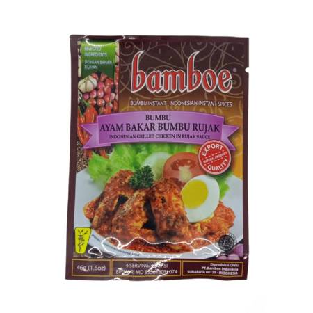BAMBOE BUMBU INSTAN AYAM BAKAR BUMBU RUJAK (46gr x24) x8box