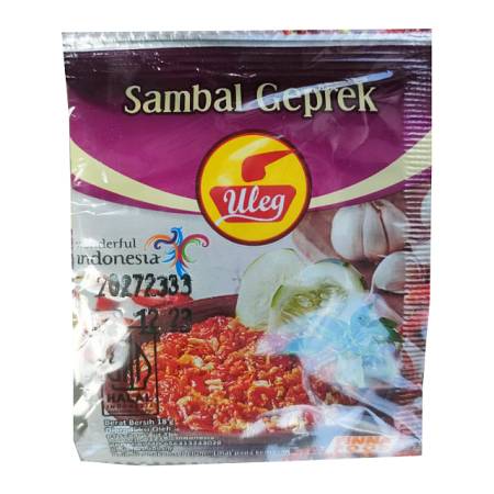 FINNA ULEG SAMBAL GEPREK sachet (18gr x10pcs x10pack)