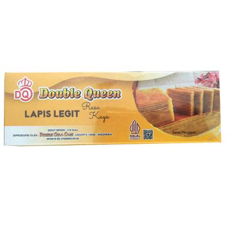 DOUBLE QUEEN LAPIS LEGIT KAYA (410gr x10pcs)