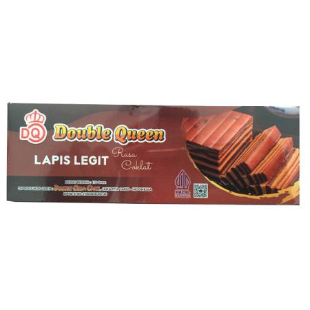 DOUBLE QUEEN LAPIS LEGIT COKLAT (410gr x10pcs)