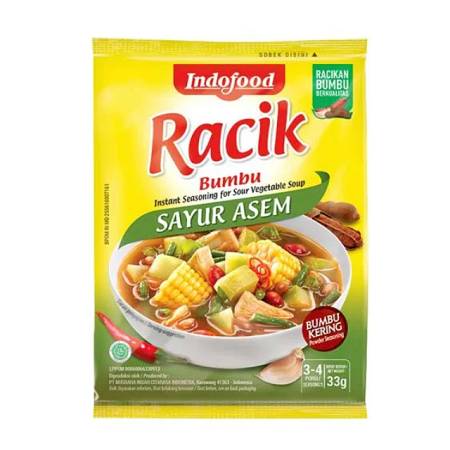 INDOFOOD RACIK BUMBU SAYUR ASEM (33gr x10pcs) x20pack