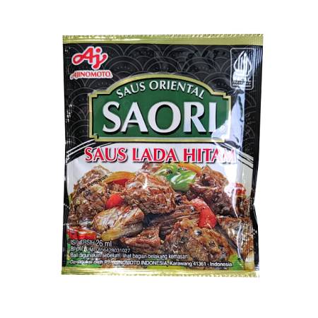AJINOMOTO SAORI SAUS ORIENTAL SAUS LADA HITAM sachet (26ml x10pcs) x8rcg