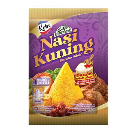 KOBE BUMBU NASI KUNING 15gr x10pcs x12renceng