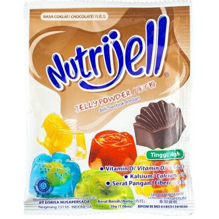 NUTRIJELL JELLY POWDER COKLAT (30gr x12pcs) x12box