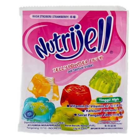 NUTRIJELL JELLY POWDER STRAWBERRY (15gr x12pcs) x12box