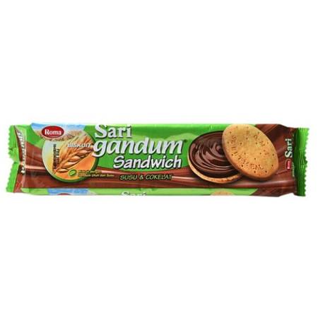 ROMA SARI GANDUM SANDWICH SUSU&COKLAT (108gr x6pcs x4pack)