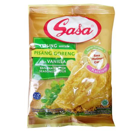 SASA TEPUNG BUMBU PISANG GORENG VANILLA (70gr x10pcs) x12rcg