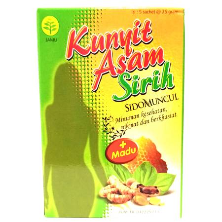 -SIDOMUNCUL KUNYIT ASAM SIRIH + MADU (25gr x5's) x40pcs