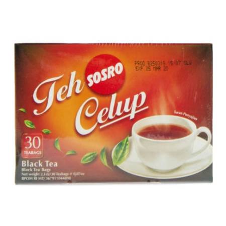 SOSRO TEH CELUP box 60gr (30@2gr) x10pcs x10pack