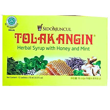 SIDOMUNCUL TOLAK ANGIN + MADU (15ml x12sch) x30box