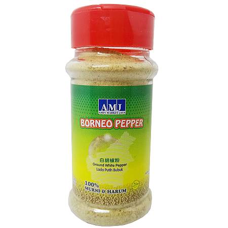 BORNEO PEPPER GROUND WHITE PEPPER (50gr x6pcs) x8pack